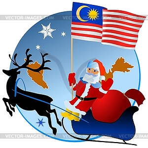 Merry Christmas, Malaysia! - vector image