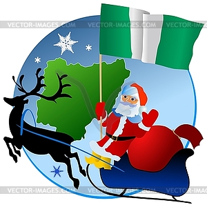 Merry Christmas, Nigeria! - vector image