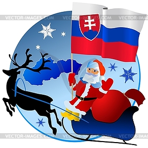 Merry Christmas, Slovakia! - vector clipart / vector image