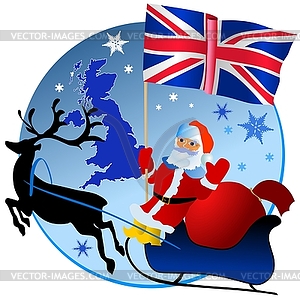 Merry Christmas, United Kingdom! - vector clipart / vector image