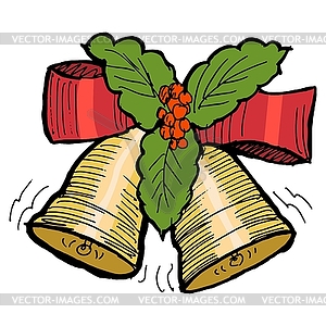 Christmas bells - vector EPS clipart