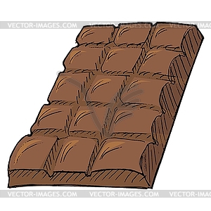 Bar of chocolate - vector image