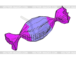 Wrapping candy - vector clipart