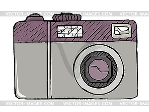 Цифровой фотоаппарат - векторный клипарт