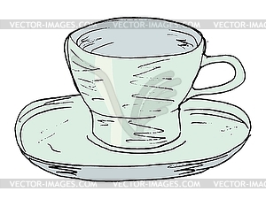 Cup of tea or coffee - vector image