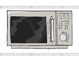 Microwave oven - vector clipart