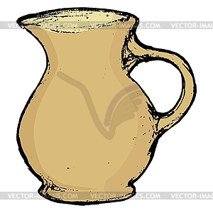 Ceramic pot - vector image