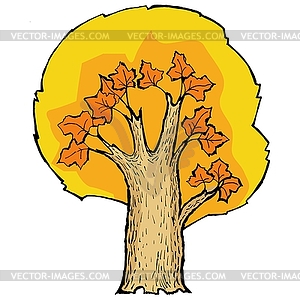 Cartoon maple - vector clipart