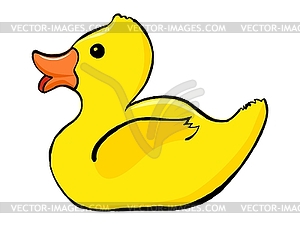 Bath duck, image - vector image