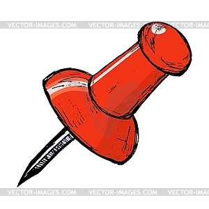 Drawing pin, image - vector clipart