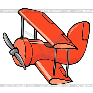 Toy airplane, image - vector image