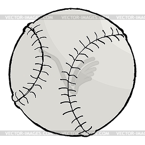 Baseball ball, image - vector image