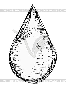 Drop of blood - vector image