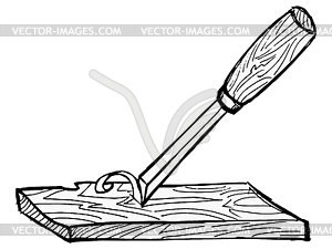 Chisel - royalty-free vector image