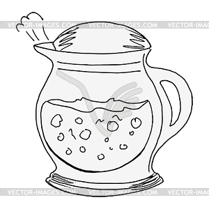 Electric kettle - vector clipart