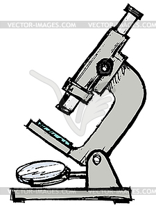 Микроскоп - векторный клипарт