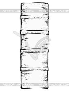 Old book, image - vector image