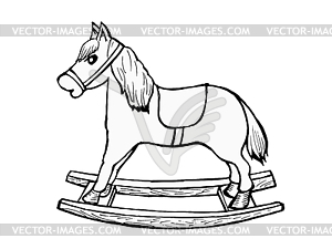 Rocking horse - vector image