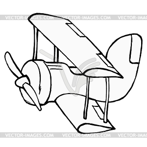 Toy airplane, image - vector EPS clipart