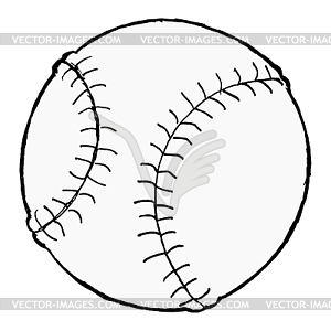 Baseball ball, image - vector clipart