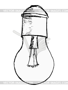 Light bulb, image - vector image