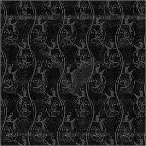 Textile background gray - vector clipart