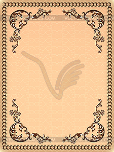 Frame vintage - vector image