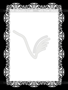 Frame white - vector image