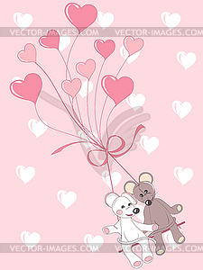 Heart balloon - vector image