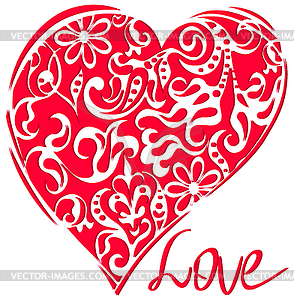 Heart love - vector image