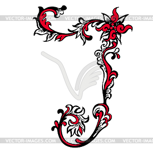 Letter I - vector clip art