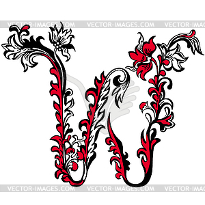 Letter W - vector image