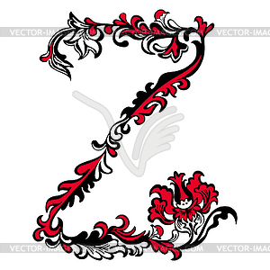 Letter Z - stock vector clipart