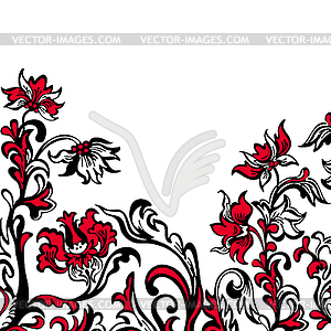 Abstract floral background - vector clipart