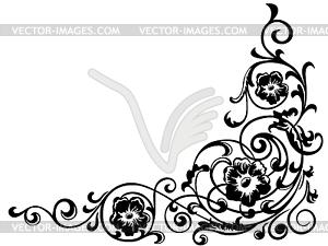 Floral ornament - vector clipart