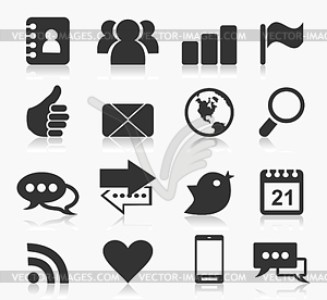 Icon communication - vector image