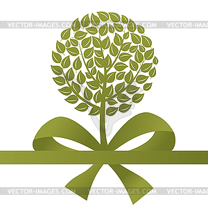 Tree as gift - vector clipart