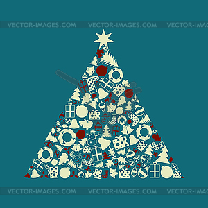 Christmas tree - vector image