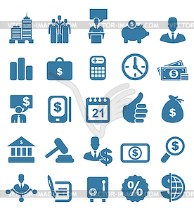 Business icons - vector clipart / vector image