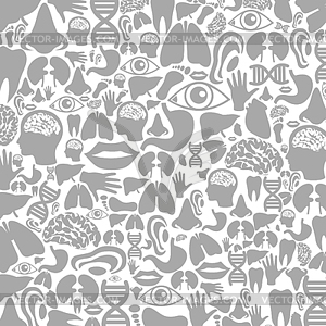 Background of part of body - stock vector clipart