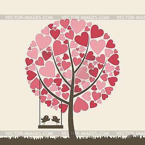 Bird of love - vector clipart