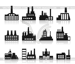 Factory icon - vector image