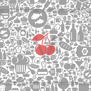 Meal background - vector clipart / vector image