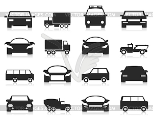 Car icons - vector image