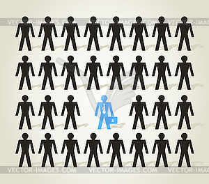 Crowd of people - vector image