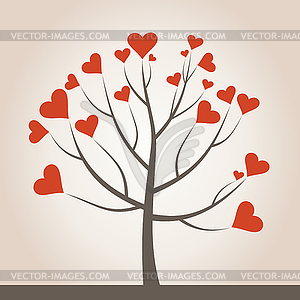 Love tree - vector clipart