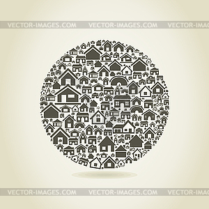 House sphere - vector image