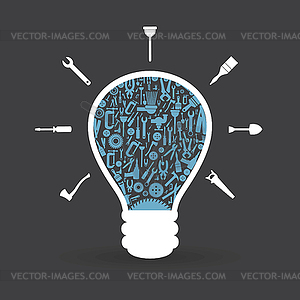 Tool bulb - vector clip art