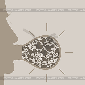 Body bulb - vector clipart