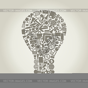 Office bulb - vector clipart